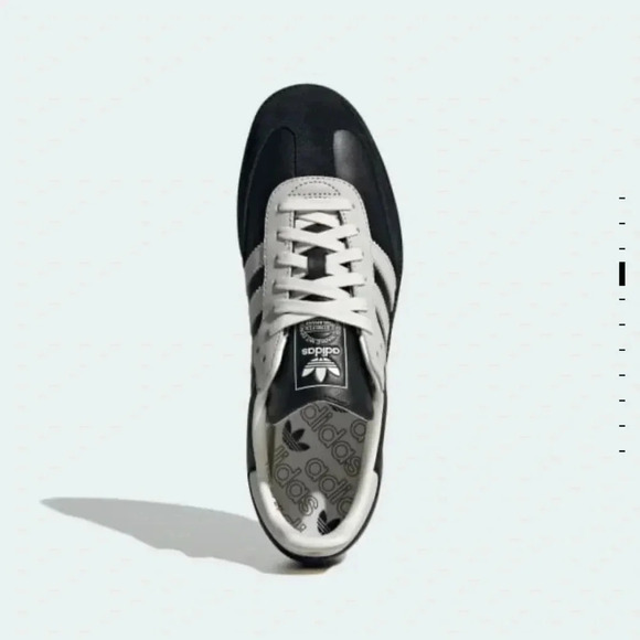 New Adidas Samba OG Shoes Sneakers Black Suede White Leather 75th Womens 7 - Picture 5 of 16